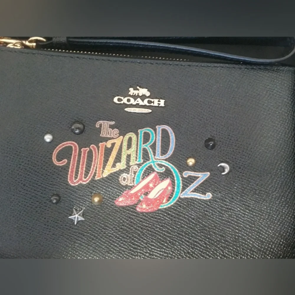 Coach Wizard Of Oz Black Wristlet - Picture 2 of 7